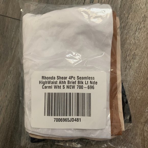 NWT‎ RHONDA SHEAR 4 PIECE SEAMLESS HIGHWAIST AHH BRIEF SMALL - 4 PAIRS!!! - Picture 3 of 6